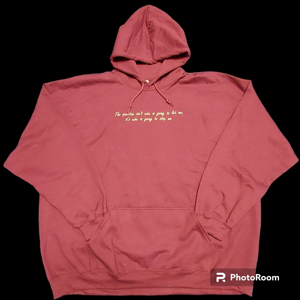 Heavy blend hoodie 3XL with custom message